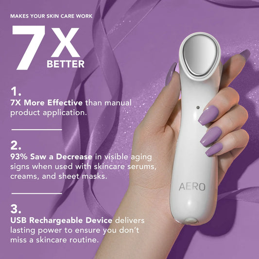 AERO 3-in-1 Skincare Booster – Anti-Aging + Maximum Absorption, Rechargeable